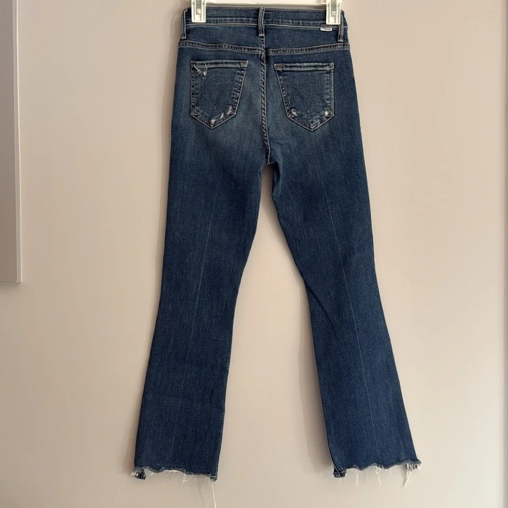 Mother The Insider Crop Step Chew Wash Dancing On Coals 25 distressed raw hem